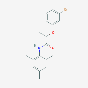 molecular formula C18H20BrNO2 B2484934 2-(3-溴苯氧基)-N-(2,4,6-三甲基苯基)丙酰胺 CAS No. 632290-65-4