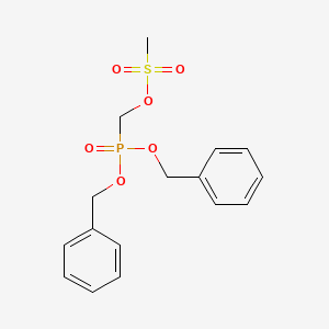 molecular formula C16H19O6PS B2484944 (Bis(benzyloxy)phosphoryl)methyl methanesulfonate CAS No. 1572247-63-2