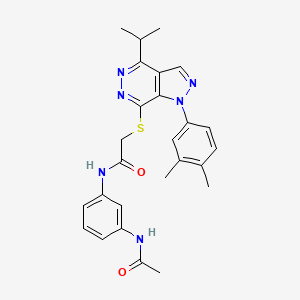N-(3-acetamidophenyl)-2-((1-(3,4-dimethylphenyl)-4-isopropyl-1H-pyrazolo[3,4-d]pyridazin-7-yl)thio)acetamide