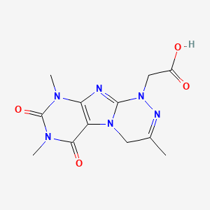 2-(3,7,9-trimethyl-6,8-dioxo-6,7,8,9-tetrahydro-[1,2,4]triazino[3,4-f]purin-1(4H)-yl)acetic acid