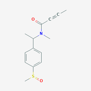 N-Methyl-N-[1-(4-methylsulfinylphenyl)ethyl]but-2-ynamide