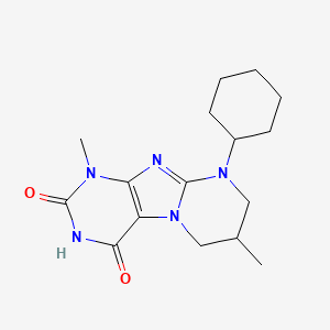 9-cyclohexyl-1,7-dimethyl-7,8-dihydro-6H-purino[7,8-a]pyrimidine-2,4-dione