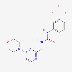 1-((4-Morpholinopyrimidin-2-yl)methyl)-3-(3-(trifluoromethyl)phenyl)urea