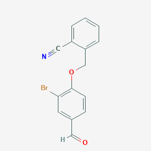 2-[(2-Bromo-4-formylphenoxy)methyl]benzonitrile
