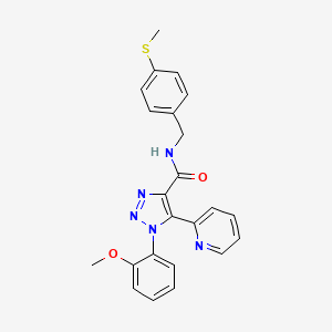 1-(2-methoxyphenyl)-N-(4-(methylthio)benzyl)-5-(pyridin-2-yl)-1H-1,2,3-triazole-4-carboxamide