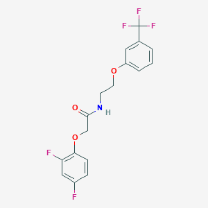 2-(2,4-difluorophenoxy)-N-(2-(3-(trifluoromethyl)phenoxy)ethyl)acetamide