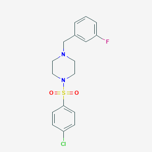 1-[(4-Chlorophenyl)sulfonyl]-4-(3-fluorobenzyl)piperazine