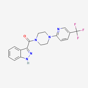 (1H-indazol-3-yl)(4-(5-(trifluoromethyl)pyridin-2-yl)piperazin-1-yl)methanone