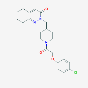 2-[[1-[2-(4-Chloro-3-methylphenoxy)acetyl]piperidin-4-yl]methyl]-5,6,7,8-tetrahydrocinnolin-3-one