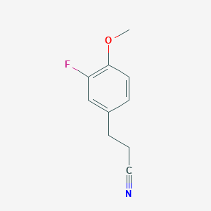 3-(3-Fluoro-4-methoxyphenyl)propanenitrile
