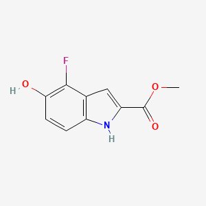 molecular formula C10H8FNO3 B2485031 4-fluoro-5-hydroxy-1H-indole-2-carboxylate de méthyle CAS No. 1285403-82-8