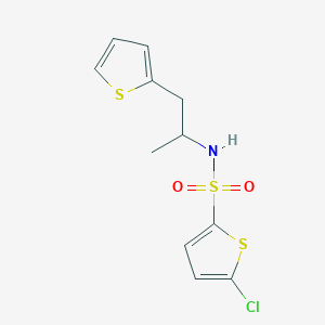 5-chloro-N-(1-(thiophen-2-yl)propan-2-yl)thiophene-2-sulfonamide