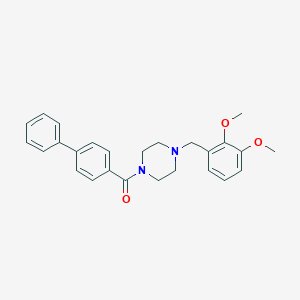 Biphenyl-4-yl[4-(2,3-dimethoxybenzyl)piperazin-1-yl]methanone