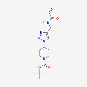 Tert-butyl 4-[4-[(prop-2-enoylamino)methyl]triazol-1-yl]piperidine-1-carboxylate