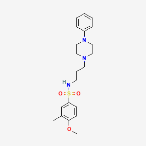 4-methoxy-3-methyl-N-(3-(4-phenylpiperazin-1-yl)propyl)benzenesulfonamide