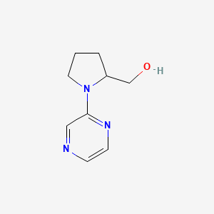 molecular formula C9H13N3O B2485057 (1-(Pyrazin-2-yl)pyrrolidin-2-yl)methanol CAS No. 1249143-54-1