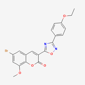6-bromo-3-(3-(4-ethoxyphenyl)-1,2,4-oxadiazol-5-yl)-8-methoxy-2H-chromen-2-one