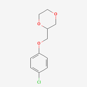 2-[(4-Chlorophenoxy)methyl]-1,4-dioxane