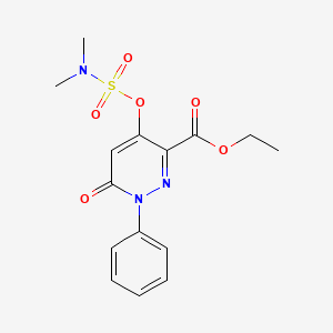 Ethyl 4-(dimethylsulfamoyloxy)-6-oxo-1-phenylpyridazine-3-carboxylate