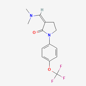 3-[(Dimethylamino)methylene]-1-[4-(trifluoromethoxy)phenyl]-2-pyrrolidinone
