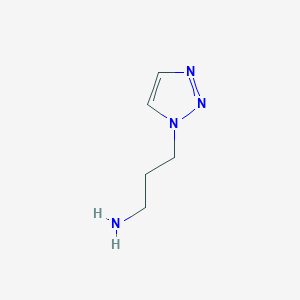 molecular formula C5H10N4 B2485087 3-(1H-1,2,3-三唑-1-基)丙酸乙酰胺 CAS No. 4321-02-2