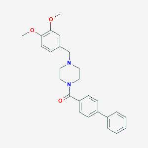 Biphenyl-4-yl[4-(3,4-dimethoxybenzyl)piperazin-1-yl]methanone