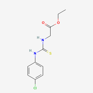 molecular formula C11H13ClN2O2S B2485090 乙酸2-{[(4-氯苯胺基)羰硫基]氨基}酯 CAS No. 321433-76-5