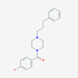 molecular formula C20H23FN2O B248511 1-(4-Fluorobenzoyl)-4-(3-phenylpropyl)piperazine 