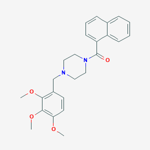 1-(1-Naphthoyl)-4-(2,3,4-trimethoxybenzyl)piperazine