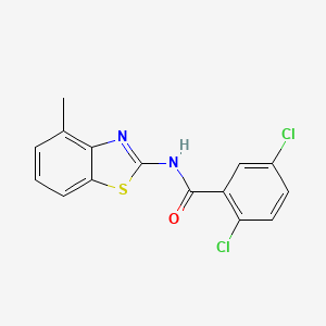 2,5-dichloro-N-(4-methyl-1,3-benzothiazol-2-yl)benzamide