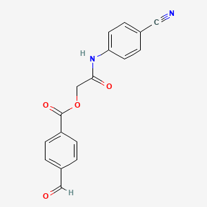 [2-(4-Cyanoanilino)-2-oxoethyl] 4-formylbenzoate
