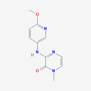 molecular formula C11H12N4O2 B2485157 3-((6-甲氧基吡啶-3-基)氨基)-1-甲基吡嗪-2(1H)-酮 CAS No. 2320506-46-3