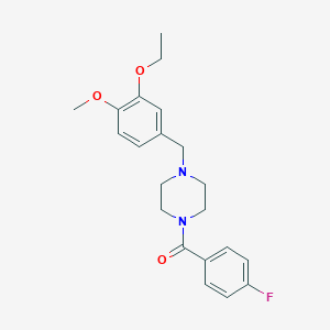 [4-(3-Ethoxy-4-methoxy-benzyl)-piperazin-1-yl]-(4-fluoro-phenyl)-methanone