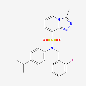 N-(2-fluorobenzyl)-N-(4-isopropylphenyl)-3-methyl[1,2,4]triazolo[4,3-a]pyridine-8-sulfonamide