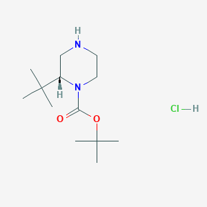 (R)-tert-butyl 2-tert-butylpiperazine-1-carboxylate hydrochloride
