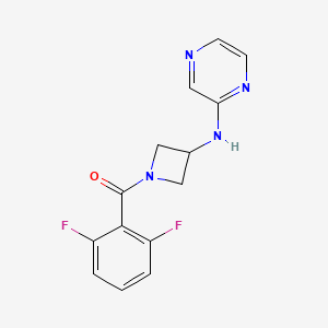 (2,6-Difluorophenyl)(3-(pyrazin-2-ylamino)azetidin-1-yl)methanone