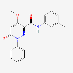 4-methoxy-N-(3-methylphenyl)-6-oxo-1-phenylpyridazine-3-carboxamide