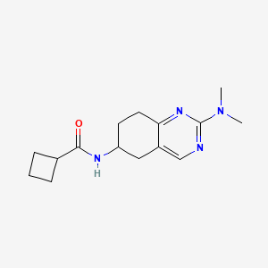molecular formula C15H22N4O B2485206 N-(2-(dimethylamino)-5,6,7,8-tetrahydroquinazolin-6-yl)cyclobutanecarboxamide CAS No. 2319803-15-9