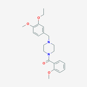 [4-(3-Ethoxy-4-methoxy-benzyl)-piperazin-1-yl]-(2-methoxy-phenyl)-methanone