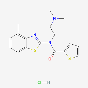N-(2-(dimethylamino)ethyl)-N-(4-methylbenzo[d]thiazol-2-yl)thiophene-2-carboxamide hydrochloride