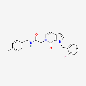 2-[1-(2-fluorobenzyl)-7-oxo-1,7-dihydro-6H-pyrrolo[2,3-c]pyridin-6-yl]-N-(4-methylbenzyl)acetamide