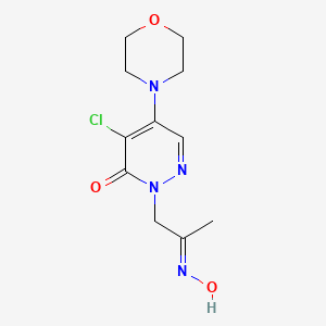 4-chloro-2-[2-(hydroxyimino)propyl]-5-morpholino-3(2H)-pyridazinone