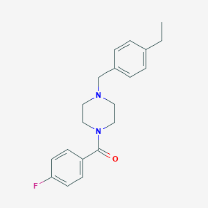 molecular formula C20H23FN2O B248524 1-(4-Ethylbenzyl)-4-(4-fluorobenzoyl)piperazine 