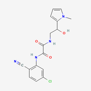 N1-(5-chloro-2-cyanophenyl)-N2-(2-hydroxy-2-(1-methyl-1H-pyrrol-2-yl)ethyl)oxalamide
