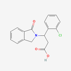 3-(2-chlorophenyl)-3-(1-oxo-1,3-dihydro-2H-isoindol-2-yl)propanoic acid