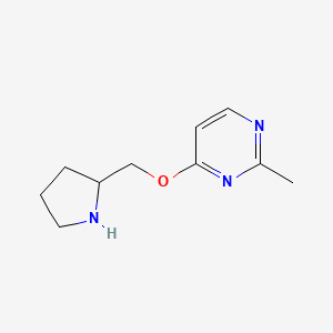 2-Methyl-4-[(pyrrolidin-2-yl)methoxy]pyrimidine