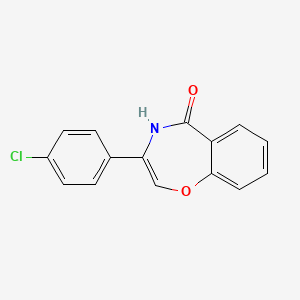 molecular formula C15H10ClNO2 B2485268 3-(4-氯苯基)-1,4-苯并噁唑-5(4H)-酮 CAS No. 501942-44-5