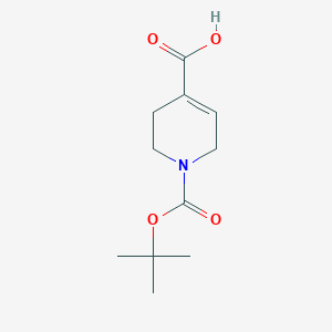 molecular formula C11H17NO4 B2485270 1-Boc-1,2,3,6-tetrahydropyridine-4-carboxylic Acid CAS No. 70684-84-3