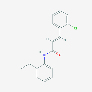 molecular formula C17H16ClNO B2485290 (2E)-3-(2-clorofenil)-N-(2-etilfenil)prop-2-enamida CAS No. 300825-38-1