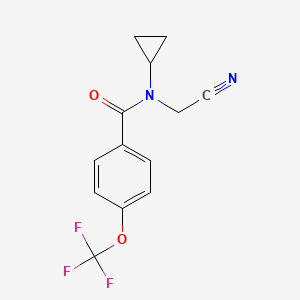 N-(cyanomethyl)-N-cyclopropyl-4-(trifluoromethoxy)benzamide